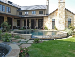 Vanishing Edge Pool with black onyx quartz in Dallas (1)