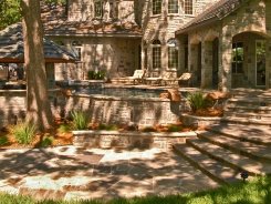 Swim Up Bar, Covered BBQ Island, Pool Out of Ground and Ocean Blue Pebble Sheen